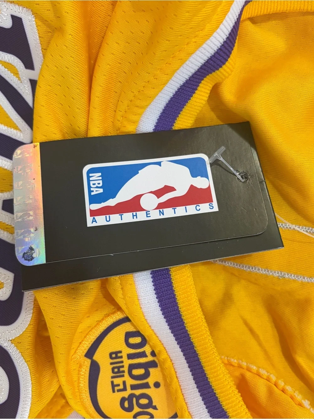 Luka Dončić Los Angeles Lakers Yellow, and Purple Jerseys. Size 52/XL